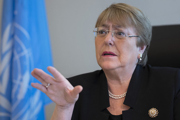 Michelle Bachelet,  UN High Commissioner on Human Rights 2018 to 2022. (CC BY-NC-ND 2.0)